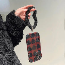 Load image into Gallery viewer, Black Love Heart Fuzzy Plush Heart  bracelet!