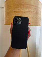 Load image into Gallery viewer, Black Premium silicone Phone case.