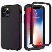 Load image into Gallery viewer, Black Liquid silicone 3 in 1 super protective case