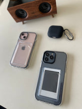 Load image into Gallery viewer, Black Transparent protective card slot case