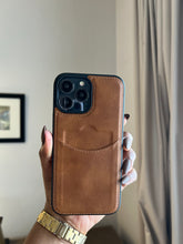 Load image into Gallery viewer, Leather card slot case( Light brown)