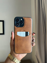 Load image into Gallery viewer, Leather card slot case( Light brown)