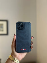 Load image into Gallery viewer, LUXURY LEATHER PHONECASE (DARK NAVY BLUE)