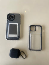 Load image into Gallery viewer, Black Transparent protective card slot case