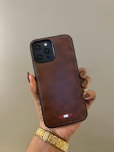 Load image into Gallery viewer, LUXURY LEATHER PHONECASE (BROWN)