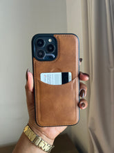 Load image into Gallery viewer, Leather card slot case( Light brown)