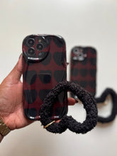 Load image into Gallery viewer, Black Love Heart Fuzzy Plush Heart  bracelet!