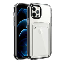 Load image into Gallery viewer, Black Transparent protective card slot case