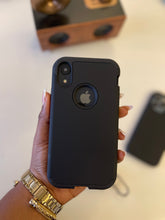 Load image into Gallery viewer, Black Liquid silicone 3 in 1 super protective case