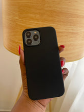 Load image into Gallery viewer, Black Premium silicone Phone case.