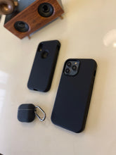 Load image into Gallery viewer, Black Liquid silicone 3 in 1 super protective case