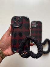 Load image into Gallery viewer, Black Love Heart Fuzzy Plush Heart  bracelet!