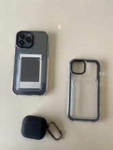 Load image into Gallery viewer, Black Transparent protective card slot case