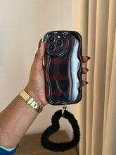 Load image into Gallery viewer, Black Love Heart Fuzzy Plush Heart  bracelet!