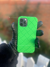 Load image into Gallery viewer, Luxury Green 3D Lattice Soft protective  case