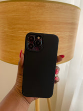 Load image into Gallery viewer, Black Premium silicone Phone case.