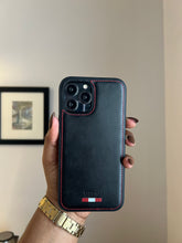 Load image into Gallery viewer, LUXURY LEATHER PHONECASE (BLACK)