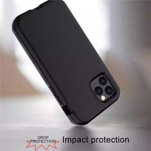 Load image into Gallery viewer, Black Liquid silicone 3 in 1 super protective case
