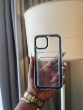Load image into Gallery viewer, Black Transparent protective card slot case