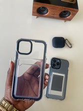 Load image into Gallery viewer, Black Transparent protective card slot case