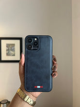Load image into Gallery viewer, LUXURY LEATHER PHONECASE (DARK NAVY BLUE)