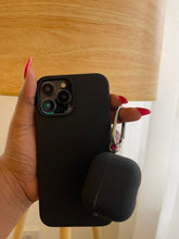 Load image into Gallery viewer, Black Premium silicone Phone case.