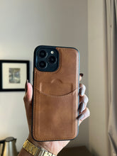 Load image into Gallery viewer, Leather card slot case( Light brown)