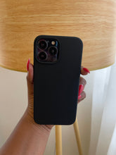 Load image into Gallery viewer, Black Premium silicone Phone case.