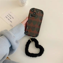 Load image into Gallery viewer, Black Love Heart Fuzzy Plush Heart  bracelet!