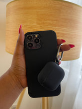 Load image into Gallery viewer, Black Premium silicone Phone case.
