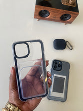 Load image into Gallery viewer, Black Transparent protective card slot case