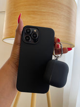 Load image into Gallery viewer, Black Premium silicone Phone case.