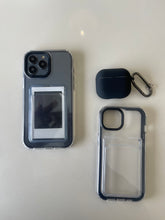 Load image into Gallery viewer, Black Transparent protective card slot case