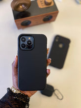 Load image into Gallery viewer, Black Liquid silicone 3 in 1 super protective case
