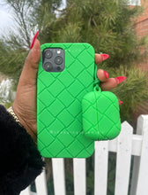 Load image into Gallery viewer, Luxury Green 3D Lattice Soft protective  case