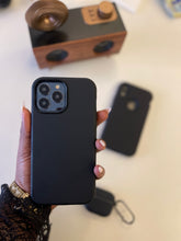 Load image into Gallery viewer, Black Liquid silicone 3 in 1 super protective case