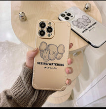 Load image into Gallery viewer, Gold Kaws phone case
