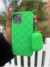Load image into Gallery viewer, Luxury Green 3D Lattice Soft protective  case