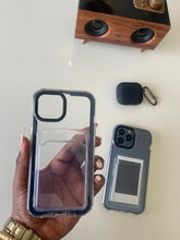 Load image into Gallery viewer, Black Transparent protective card slot case