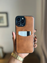 Load image into Gallery viewer, Leather card slot case( Light brown)