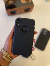 Load image into Gallery viewer, Black Liquid silicone 3 in 1 super protective case