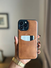 Load image into Gallery viewer, Leather card slot case( Light brown)