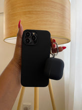 Load image into Gallery viewer, Black Premium silicone Phone case.