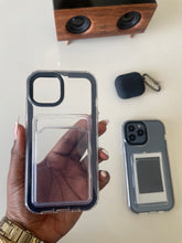 Load image into Gallery viewer, Black Transparent protective card slot case