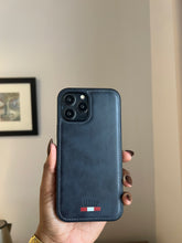 Load image into Gallery viewer, LUXURY LEATHER PHONECASE (DARK NAVY BLUE)