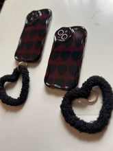 Load image into Gallery viewer, Black Love Heart Fuzzy Plush Heart  bracelet!