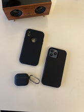 Load image into Gallery viewer, Black Liquid silicone 3 in 1 super protective case