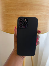 Load image into Gallery viewer, Black Premium silicone Phone case.