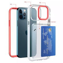 Load image into Gallery viewer, Black Transparent protective card slot case