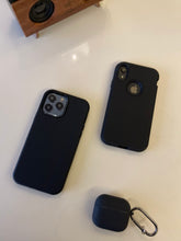 Load image into Gallery viewer, Black Liquid silicone 3 in 1 super protective case
